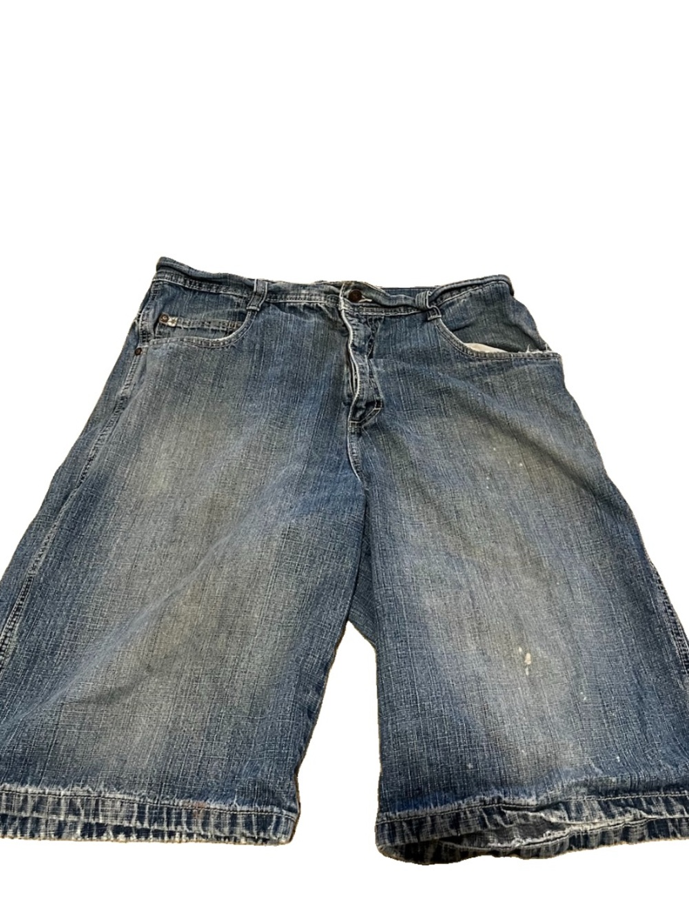 Southpole Denim Shorts Mens 36 Denim Blue Jeans 90s distressed vintage paint